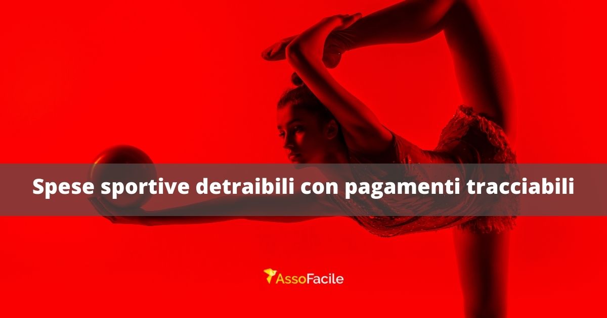 Spese sportive detraibili, ma solo se effettuate con pagamenti tracciabili