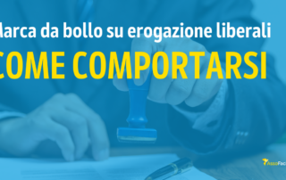 Marca da bollo su ricevute per erogazioni liberali: come comportarsi?
