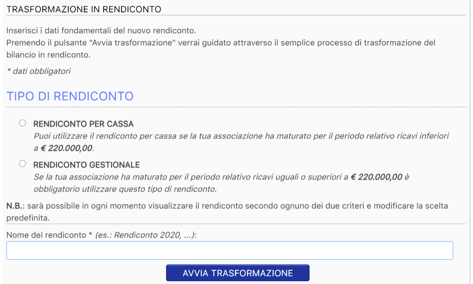 Schemi di Rendiconto assofacile 3