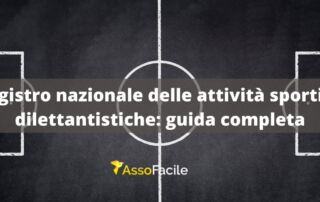 Registro nazionale delle attività sportive dilettantistiche: guida completa