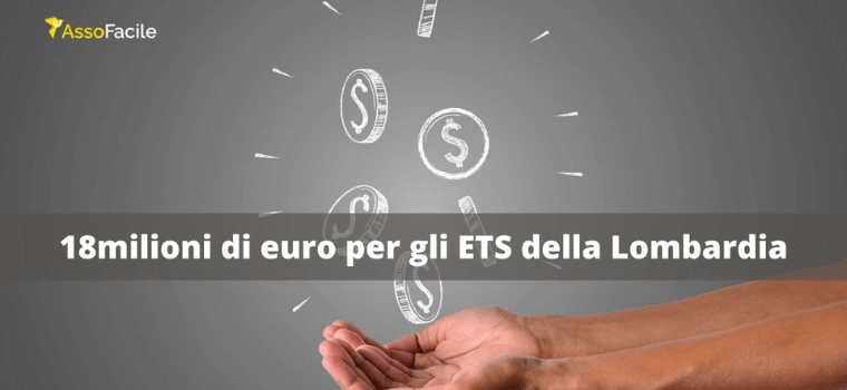 18 milioni di euro per gli ets della lombardia