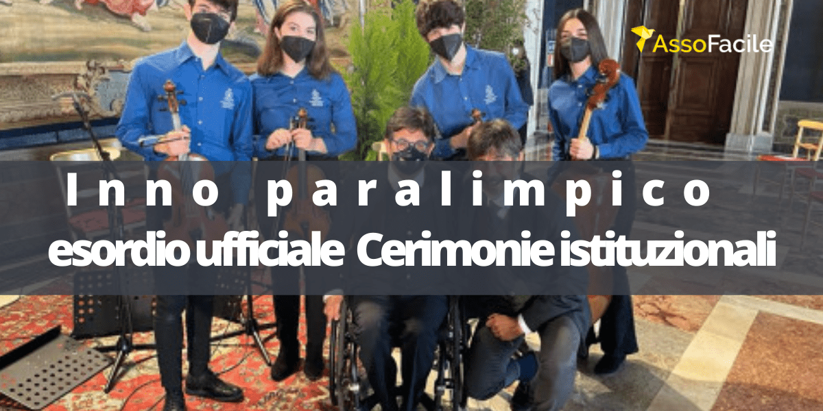 Per l’inno paralimpico l’esordio ufficiale nelle Cerimonie istituzionali