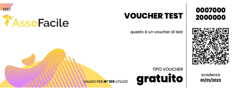 Creare un voucher associazioni con AssoFacile.