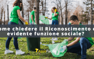 come chiedere il riconoscimento di evidente funzione sociale