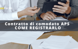 contratto i comodato aps come registrarlo