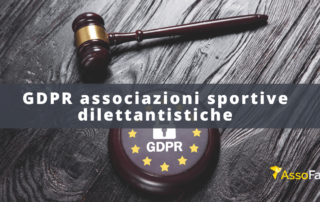 gdpr associazioni sportive dilettantistiche