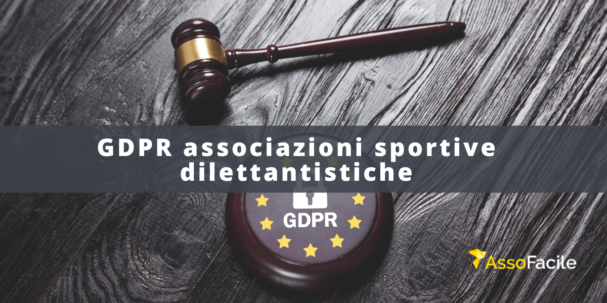 gdpr associazioni sportive dilettantistiche