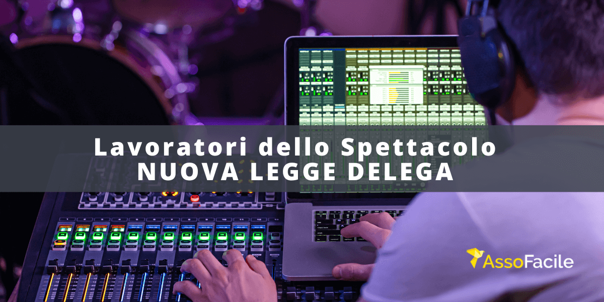 lavoratori dello spettacolo nuova legge delega