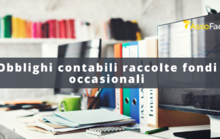 Obblighi contabili raccolte fondi.