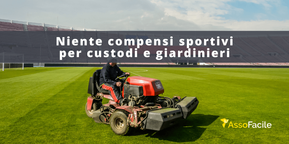 niente compensi sportivi per custodi e sportivi