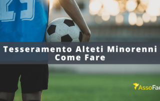 tesseramento atleti sportivi minorenni come fare