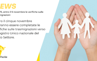 registro unico nazionale del terzo settore: verifiche trasmigrazioni entro il 5 novembre