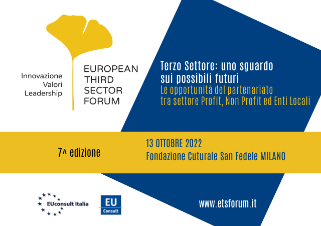 Giovedi 13 ottobre torna l'European Third Sector Forum