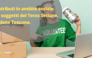 Contributi in ambito sociale per soggetti del Terzo Settore, Regione Toscana.
