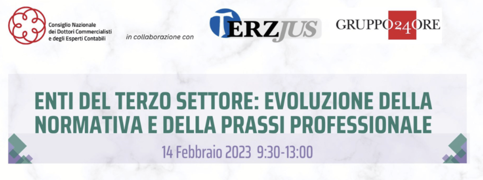 Enti del Terzo Settore, convegno nazionale commercialisti il 14 febbraio