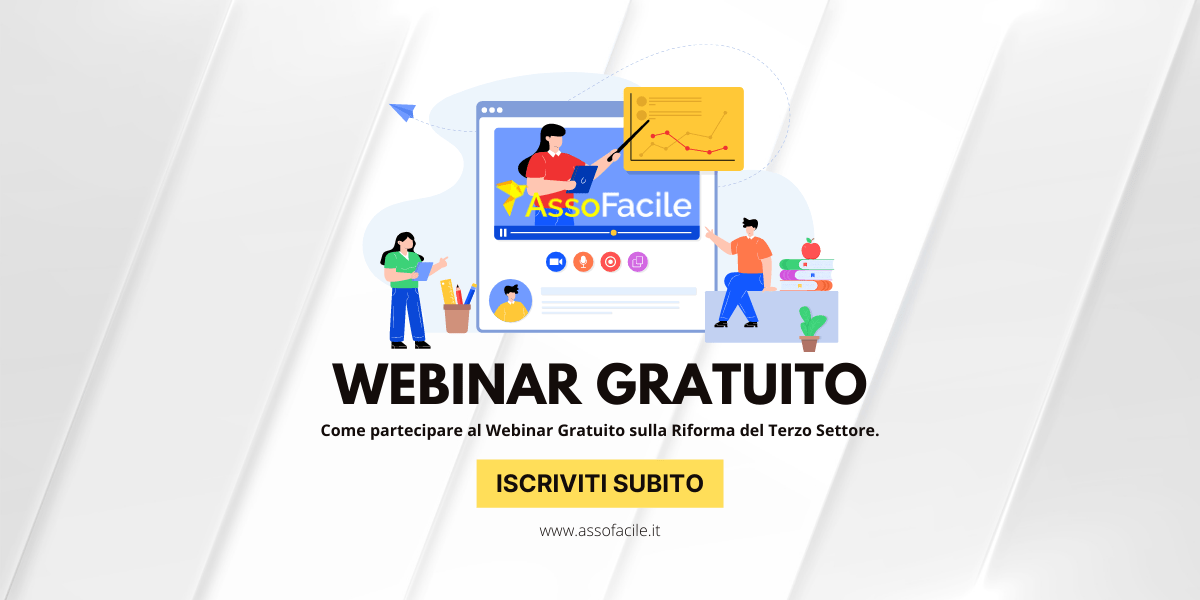 Webinar Gratuito Riforma del Terzo Settore