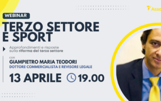 Webinar sulle novità della riforma del Terzo Settore: cogliere le opportunità e affrontare le sfide