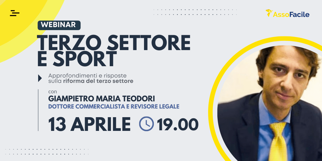 Webinar sulle novità della riforma del Terzo Settore: cogliere le opportunità e affrontare le sfide