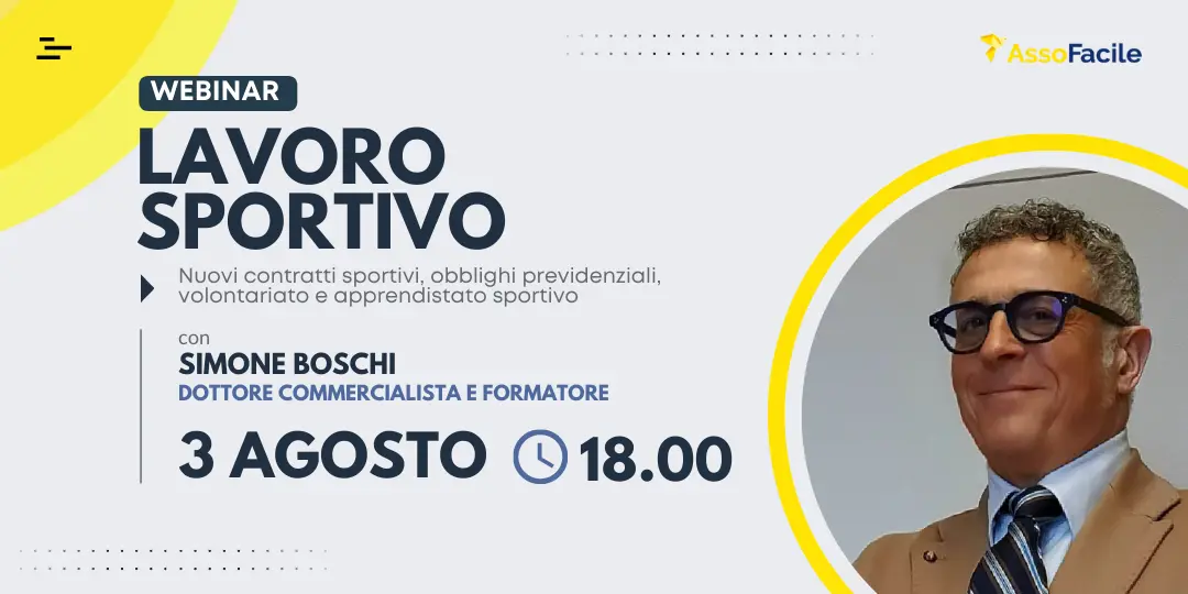 Webinar sul Lavoro Sportivo: un appuntamento imperdibile per la tua attività sportiva