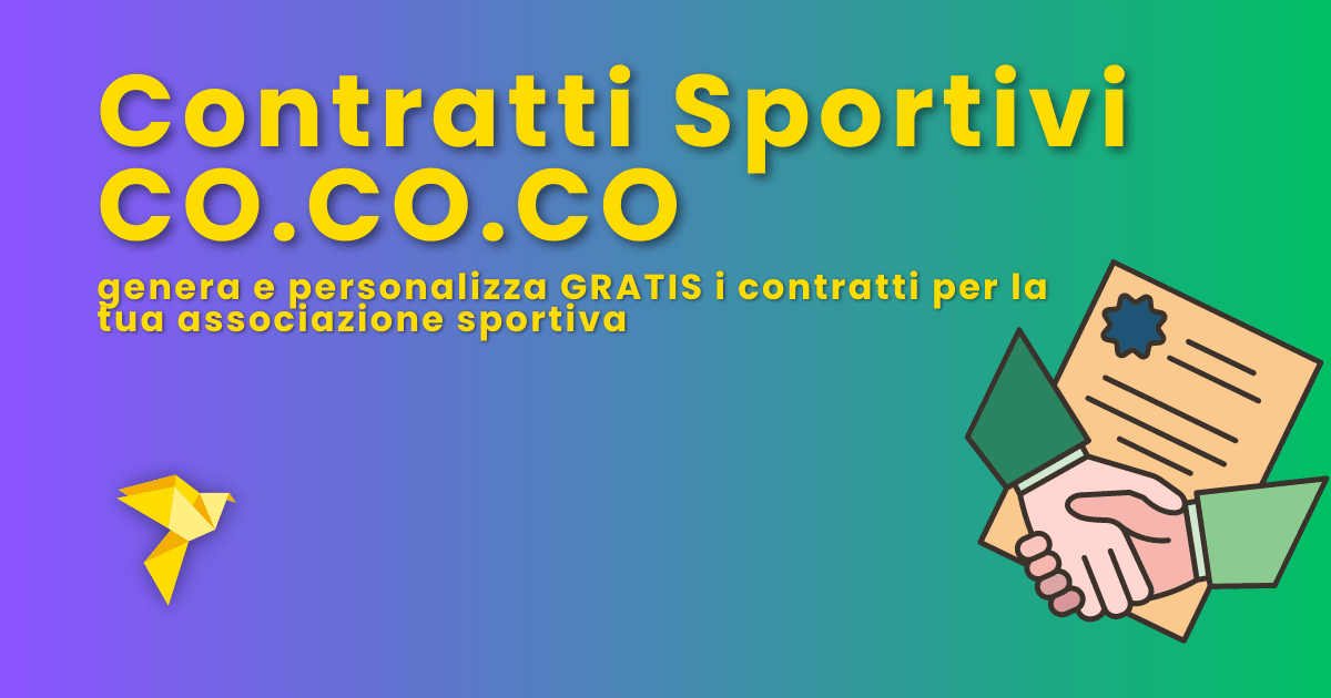 Genera e personalizza i contratti sportivi per la tua associazione con AssoFacile