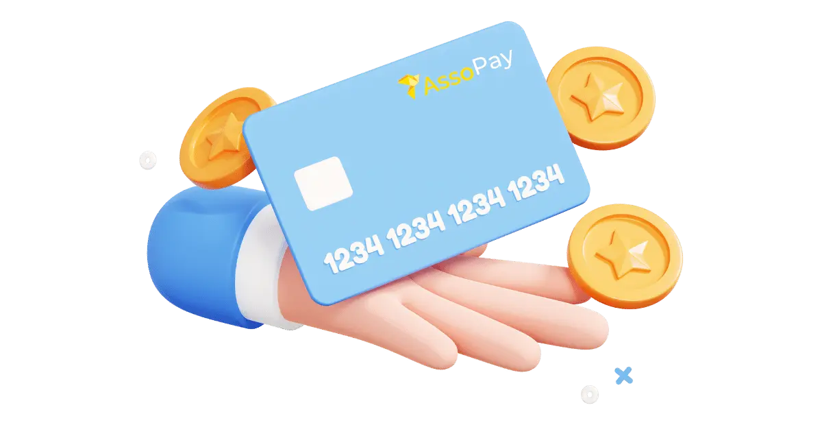 Una mano che tiene una carta di credito e monete. Una mano che tiene una carta di credito e monete.