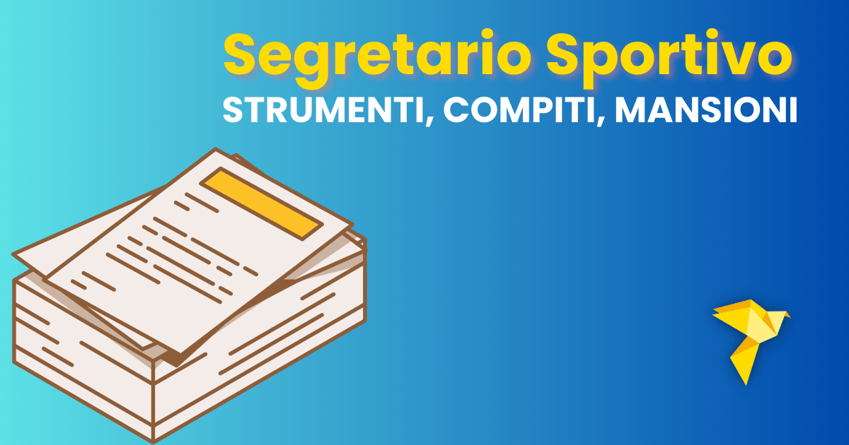 Il segretario sportivo svolge mansioni e compiti legati alla gestione degli strumenti.