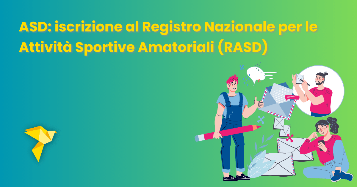 ASD: iscrizione al Registro Nazionale per le Attività Sportive dilettantistiche (RASD)