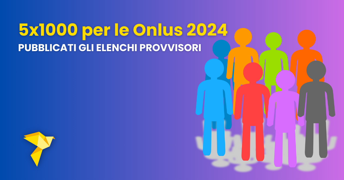 5x1000 per le Onlus 2024: pubblicati dall’Agenzia delle Entrate gli elenchi provvisori degli iscritti