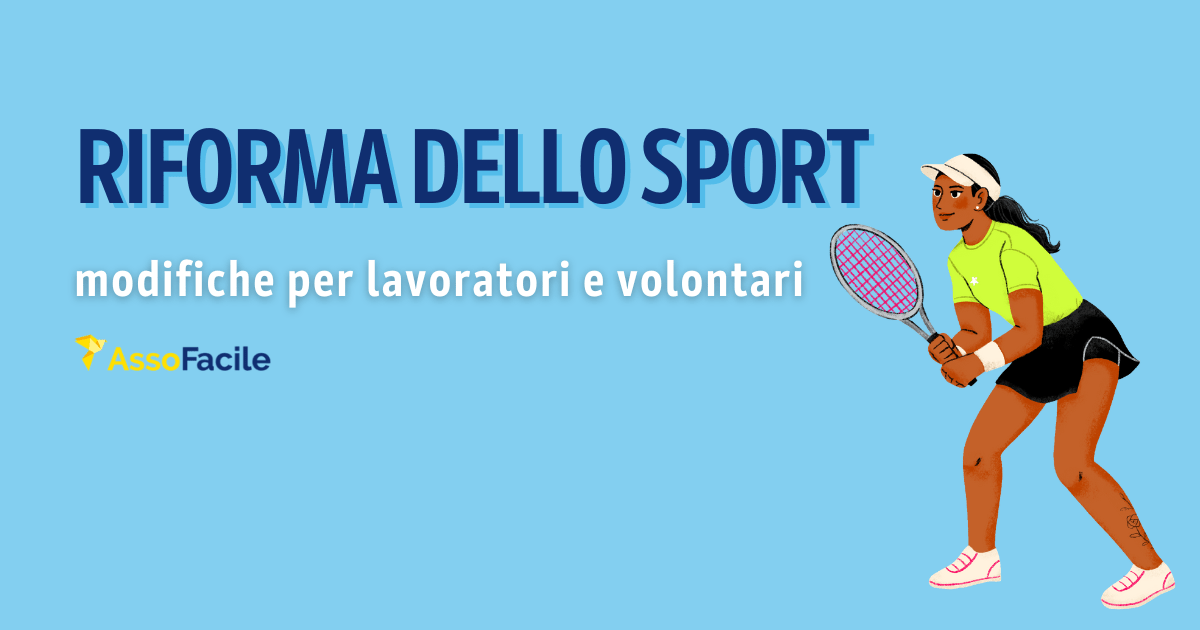 Riforma dello sport: modifiche per lavoratori e volontari