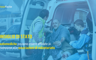 Il Consiglio di Stato conferma: le automediche possono essere affidate in convenzione alle associazioni di volontariato